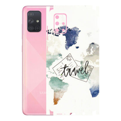 Samsung A/S Series Phone Skins (All Models) - Travel The World - 3D Embossed Finish (L-232) Samsung Galaxy A71