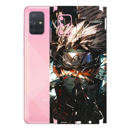 Samsung A/S Series Phone Skins (All Models) - Kakashi Shattered Glass Effect - 3D Embossed Finish (L-237) Samsung Galaxy A71