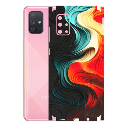 Samsung A/S Series Phone Skins (All Models) - The Silky Swirl - 3D Embossed Finish (L-240) Samsung Galaxy A71