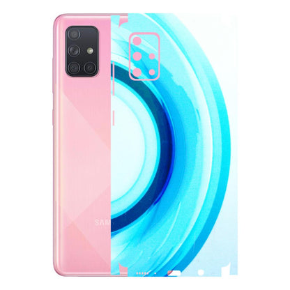 Samsung A/S Series Phone Skins (All Models) - The Blue Curve - 3D Embossed Finish (L-244) Samsung Galaxy A71