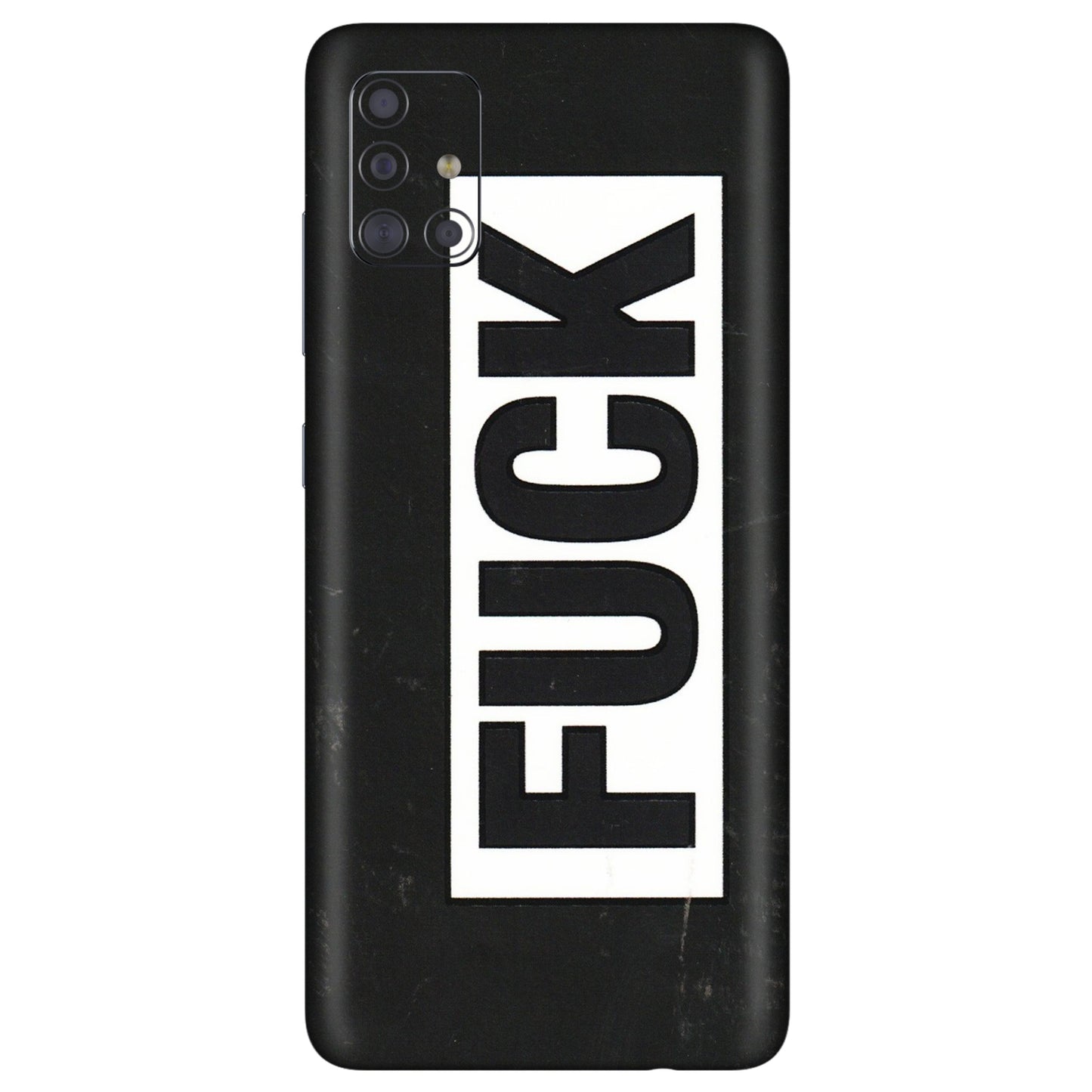 Samsung A/S Series Phone Skins (All Models) - The F Word - 3D Embossed Finish (L-255) Samsung Galaxy A71