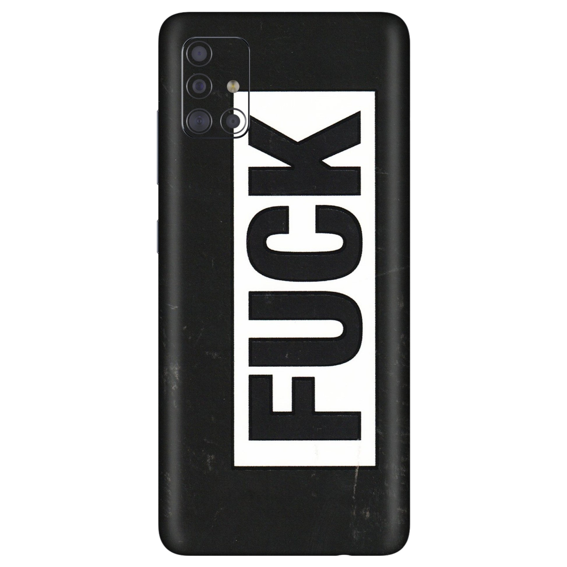 Samsung A/S Series Phone Skins (All Models) - The F Word - 3D Embossed Finish (L-255) Samsung Galaxy A71