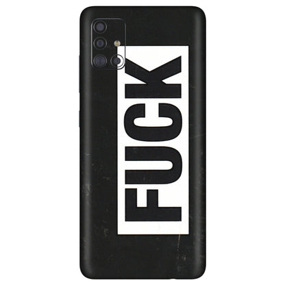 Samsung A/S Series Phone Skins (All Models) - The F Word - 3D Embossed Finish (L-255) Samsung Galaxy A71