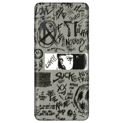 Samsung A/S Series Phone Skins (All Models) - Never Have Love Anime - 3D Embossed Finish (L-260) Samsung Galaxy A71