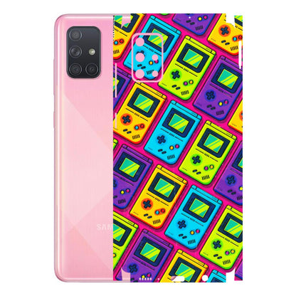 Samsung A/S Series Phone Skins (All Models) - Gameboy Colourful - 3D Embossed Finish (L-266) Samsung Galaxy A71