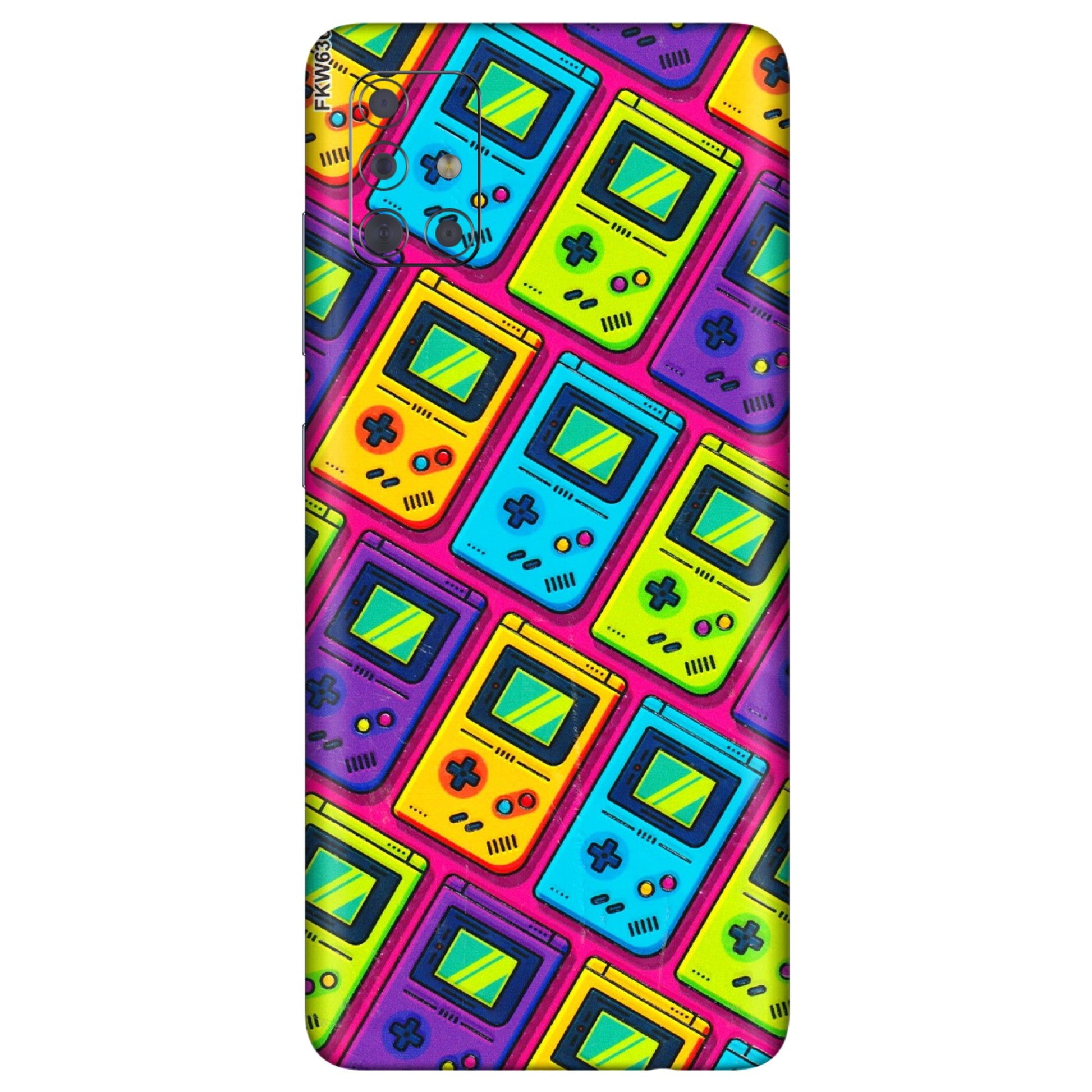 Samsung A/S Series Phone Skins (All Models) - Gameboy Colourful - 3D Embossed Finish (L-266) Samsung Galaxy A71