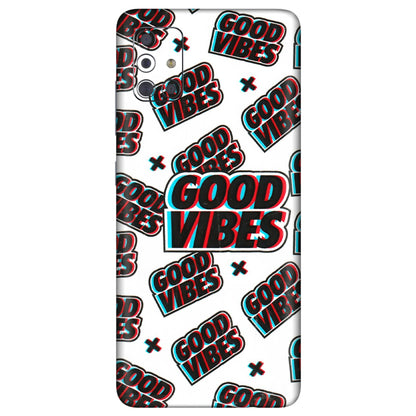 Samsung A/S Series Phone Skins (All Models) - Good Vibes - 3D Embossed Finish (L-282) Samsung Galaxy A71