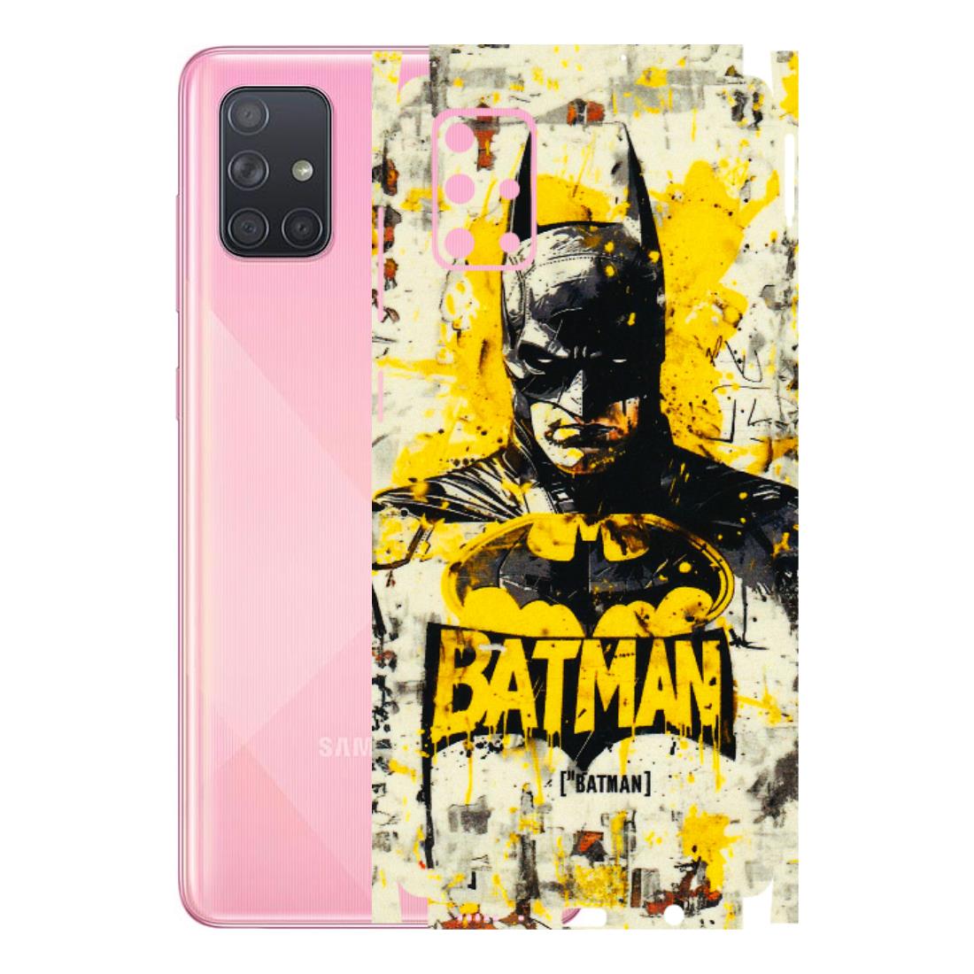 Samsung A/S Series Phone Skins (All Models) - Batman Yellow BT - 3D Embossed Finish (L-304) Samsung Galaxy A71