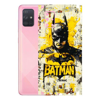 Samsung A/S Series Phone Skins (All Models) - Batman Yellow BT - 3D Embossed Finish (L-304) Samsung Galaxy A71
