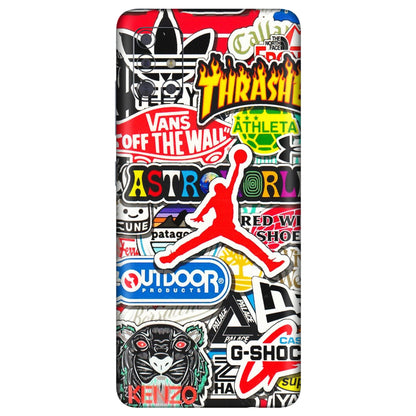 Samsung A/S Series Phone Skins (All Models) - Multi Brands Sticker Graffiti - 3D Embossed Finish (L-37) Samsung Galaxy A71