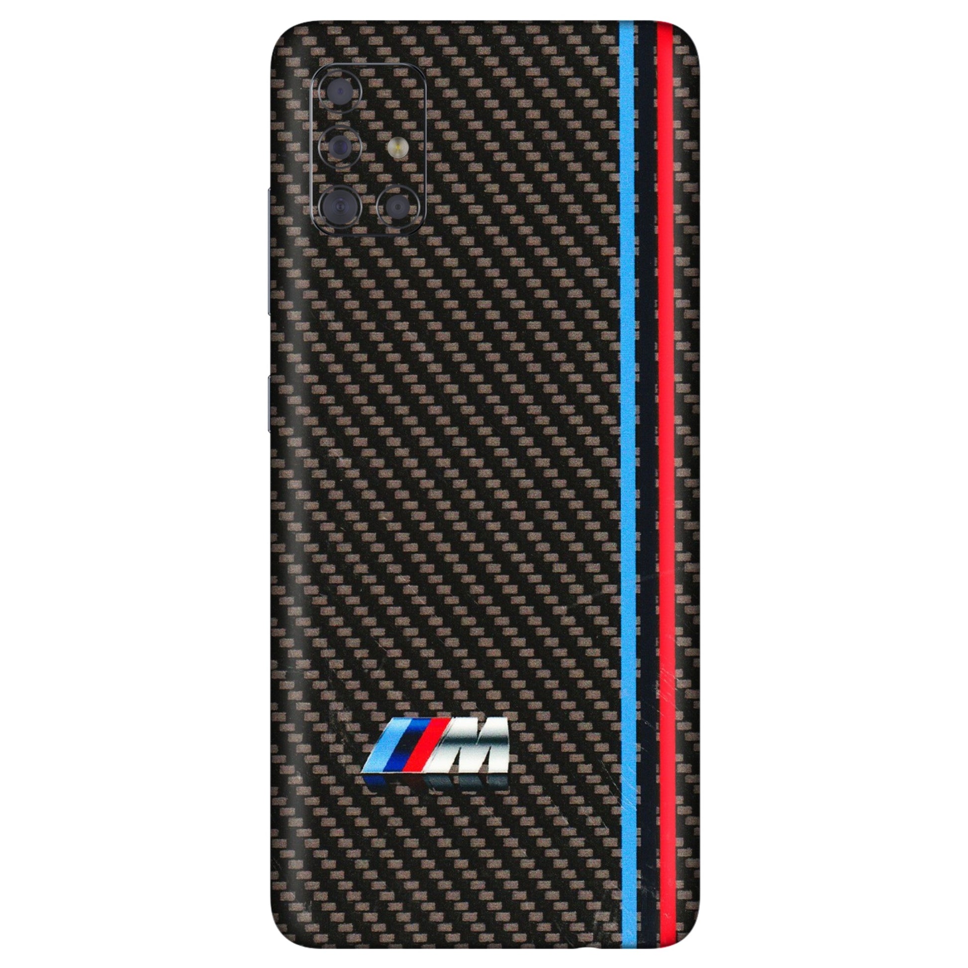 Samsung A/S Series Phone Skins (All Models) - BM Carbon Fiber Feels - 3D Embossed Finish (L-38) Samsung Galaxy A71