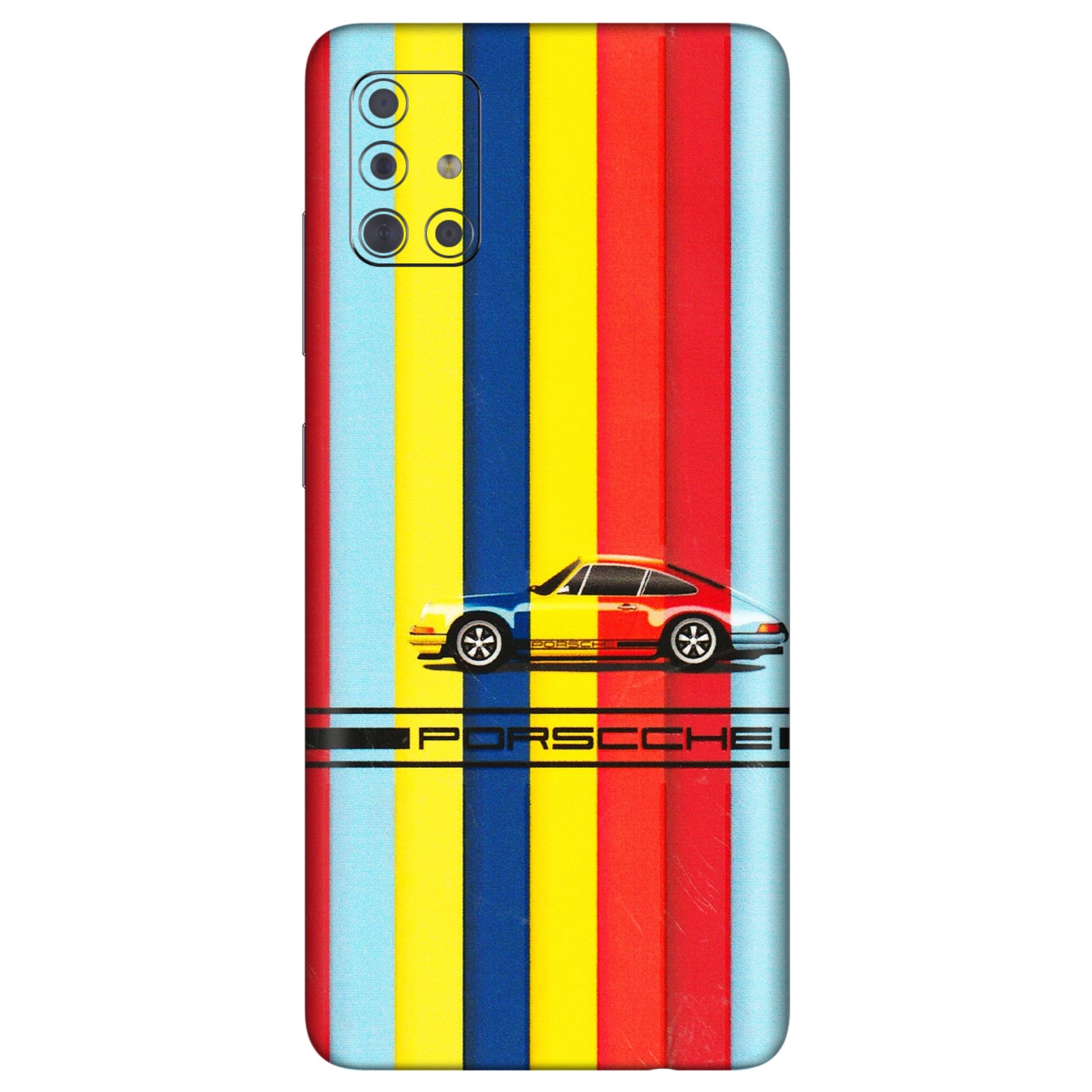 Samsung A/S Series Phone Skins (All Models) - Multicolour Porche - 3D Embossed Finish (L-39) Samsung Galaxy A71