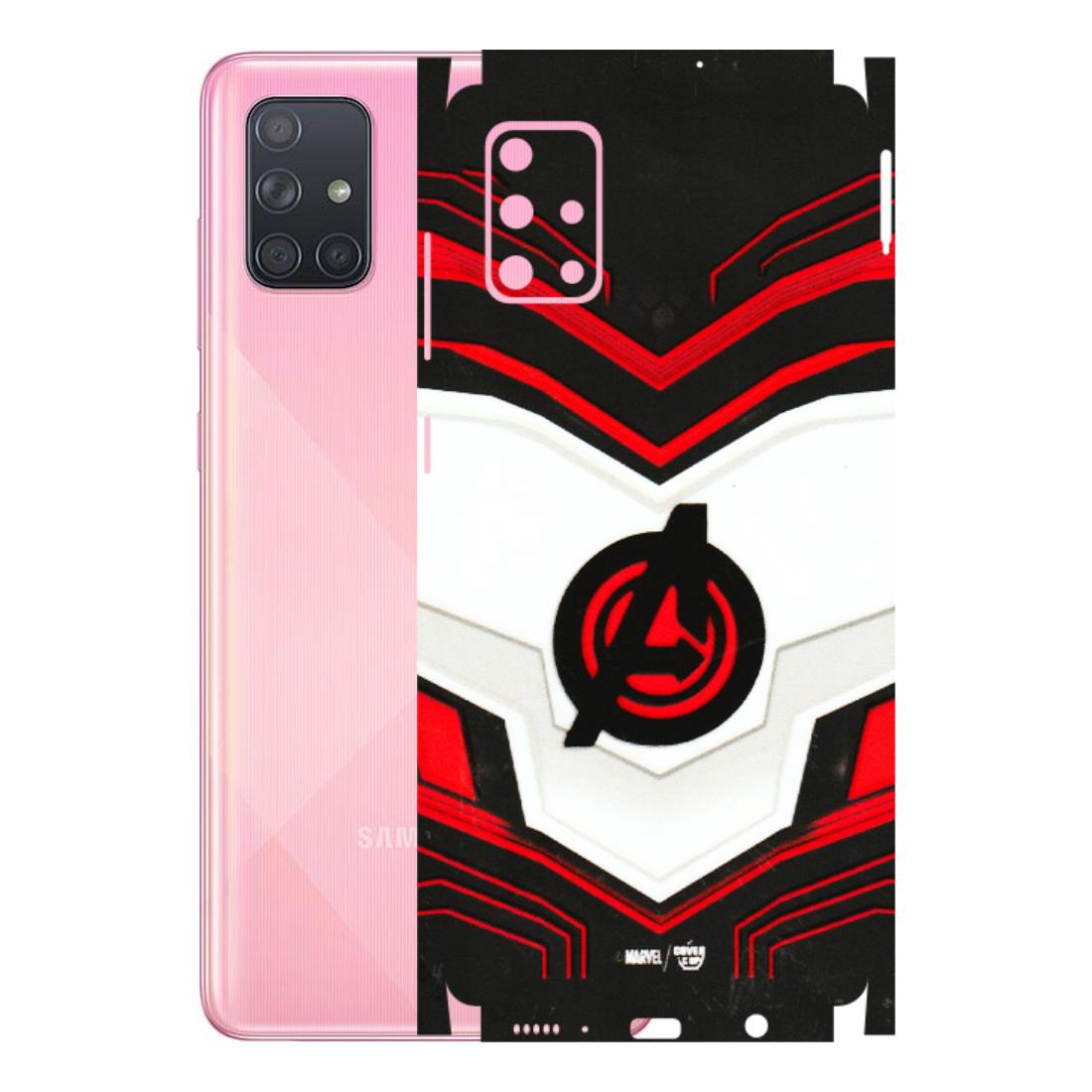 Samsung A/S Series Phone Skins (All Models) - Avengers Logo - 3D Embossed Finish (L-55) Samsung Galaxy A71