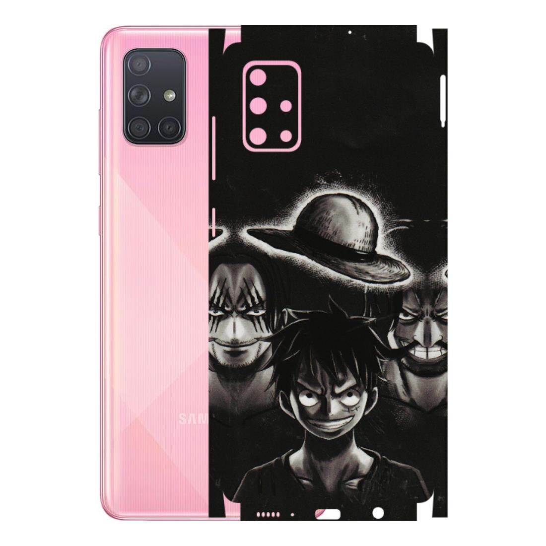 Samsung A/S Series Phone Skins (All Models) - Black Luffy Hat - 3D Embossed Finish (L-57) Samsung Galaxy A71