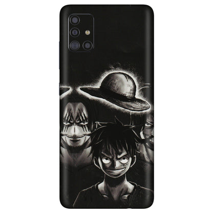 Samsung A/S Series Phone Skins (All Models) - Black Luffy Hat - 3D Embossed Finish (L-57) Samsung Galaxy A71