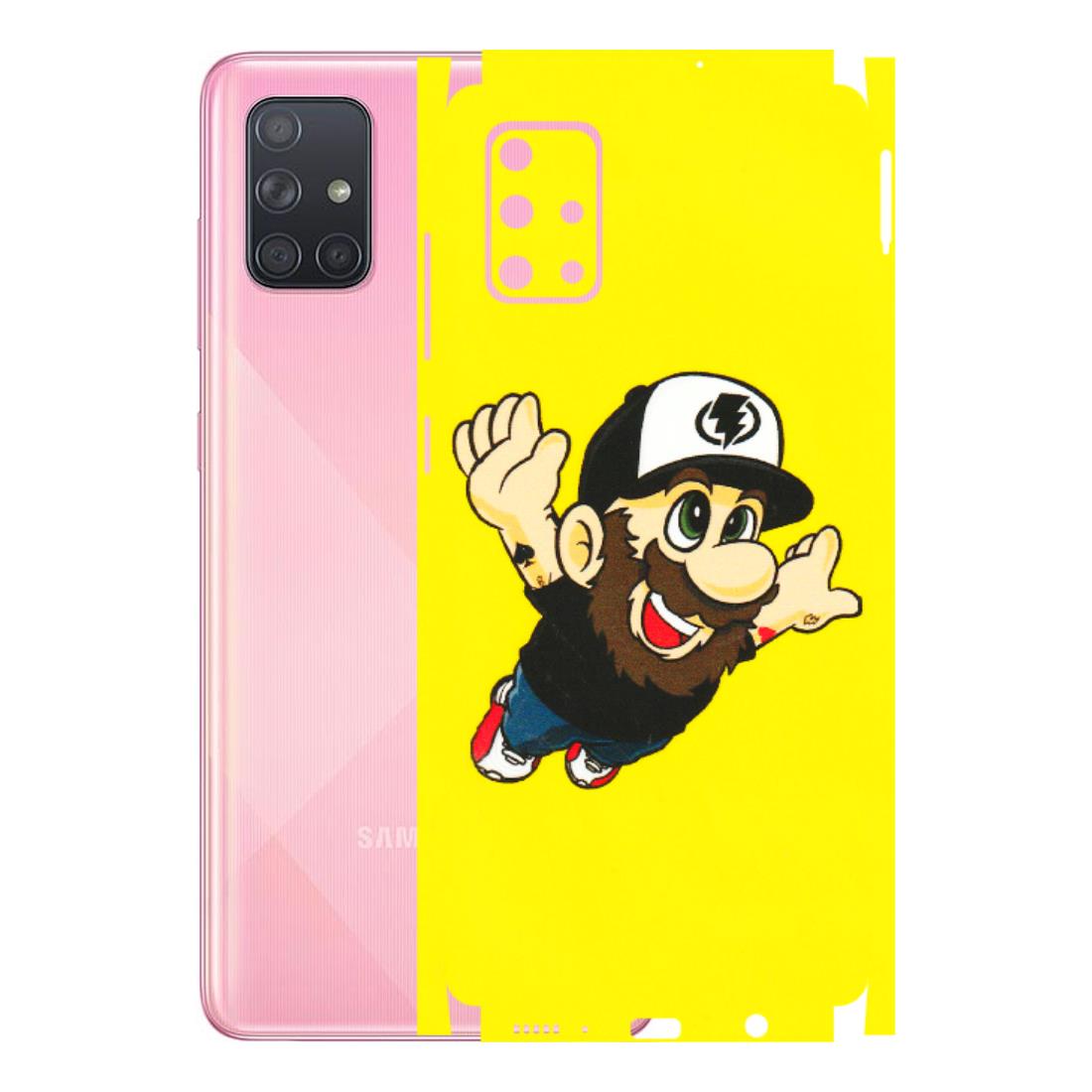 Samsung A/S Series Phone Skins (All Models) - Flying Beardo - 3D Embossed Finish (L-60) Samsung Galaxy A71