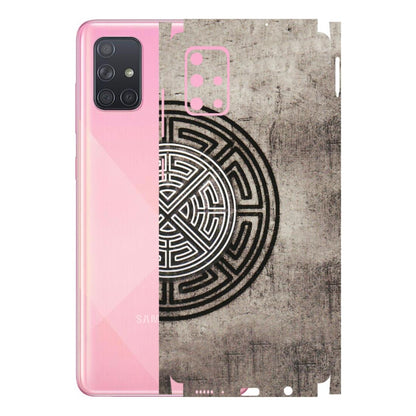 Samsung A/S Series Phone Skins (All Models) - Mysterious Circular Design - 3D Embossed Finish (L-63) Samsung Galaxy A71