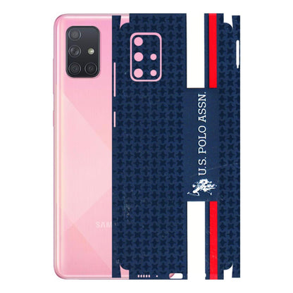 Samsung A/S Series Phone Skins (All Models) - US POLO Designer Brand - 3D Embossed Finish (L-65) Samsung Galaxy A71
