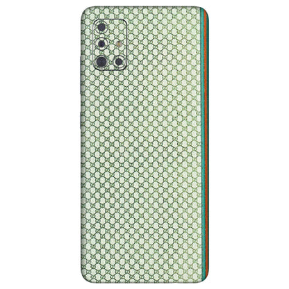 Samsung A/S Series Phone Skins (All Models) - Gucci Fabric Pattern - 3D Embossed Finish (L-73) Samsung Galaxy A71