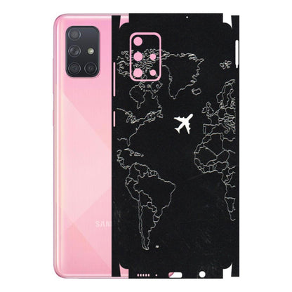 Samsung A/S Series Phone Skins (All Models) - Never Ending Travel - 3D Embossed Finish (L-79) Samsung Galaxy A71