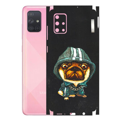 Samsung A/S Series Phone Skins (All Models) - Puppy N Hoodie - 3D Embossed Finish (L-90) Samsung Galaxy A71