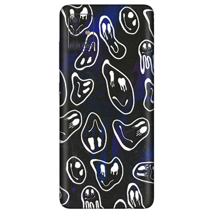 Samsung A/S Series Phone Skins (All Models) - Distorted Smileys - 3D Embossed Finish (L-92) Samsung Galaxy A71