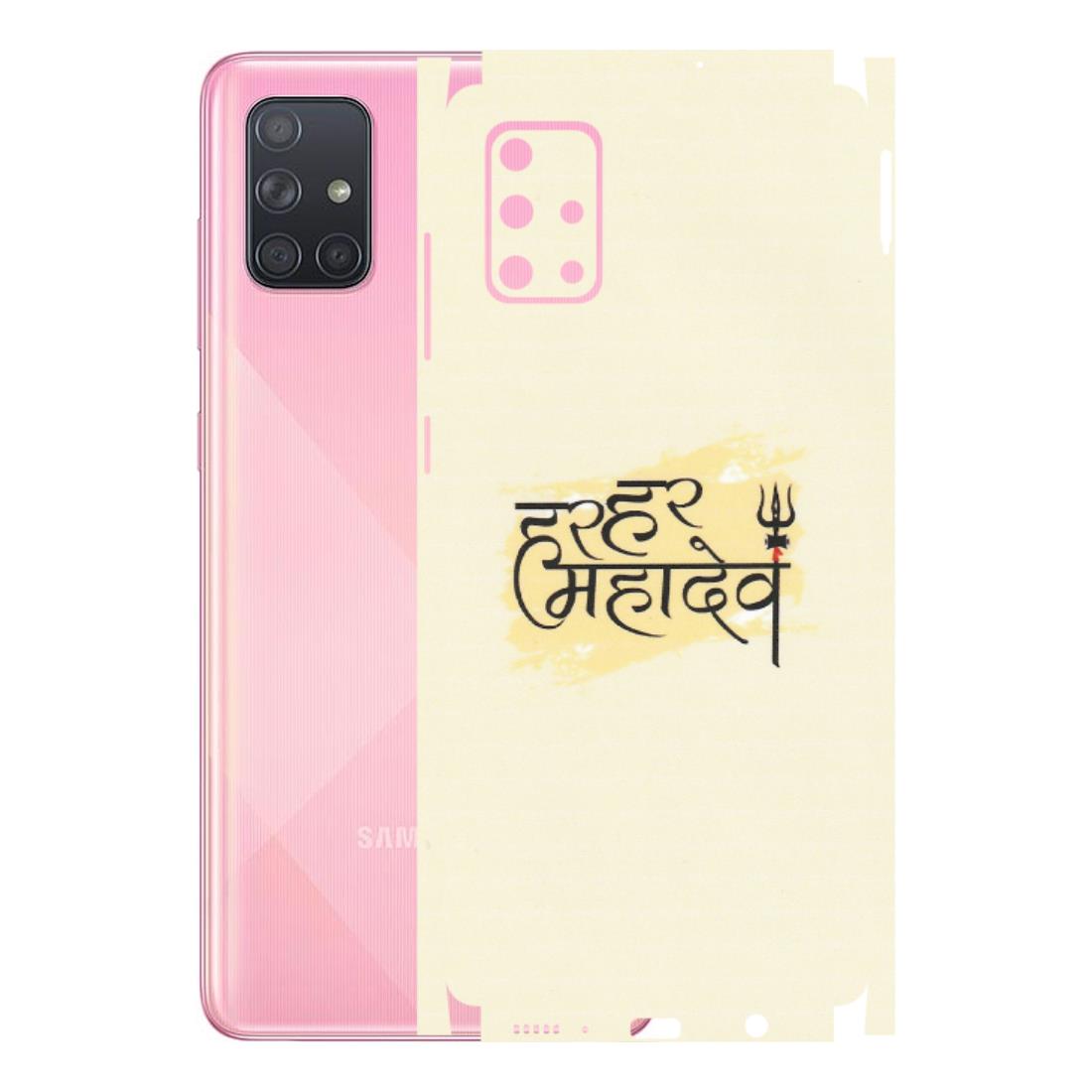 Samsung A/S Series Phone Skins (All Models) - Har Har Mahadev - Matte Finish (M-10) Samsung Galaxy A71