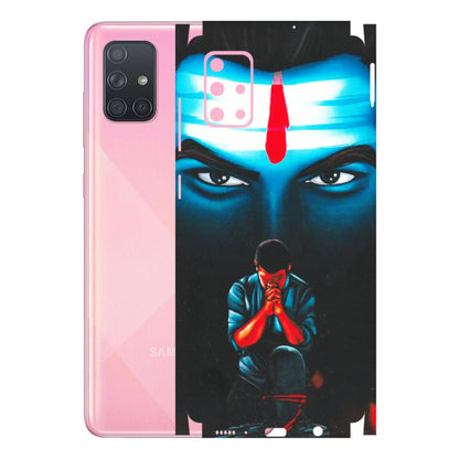 Samsung A/S Series Phone Skins (All Models) - Mahakal Bhakt - Matte Finish (M-112) Samsung Galaxy A71