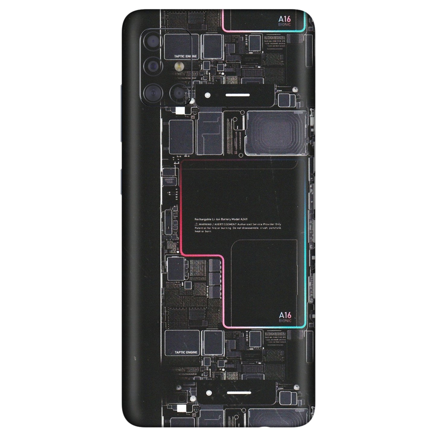 Samsung A/S Series Phone Skins (All Models) - Motherboard Circuit Layout - Matte Finish (M-117) Samsung Galaxy A71