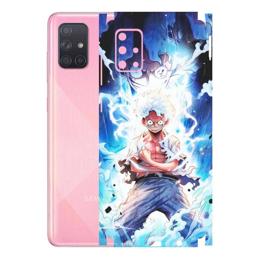 Samsung A/S Series Phone Skins (All Models) - Blue Thunder Luffy Anime - Matte Finish (M-132) Samsung Galaxy A71