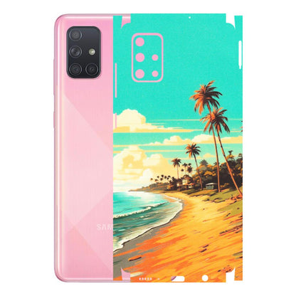 Samsung A/S Series Phone Skins (All Models) - Miami Beach - Matte Finish (M-136) Samsung Galaxy A71