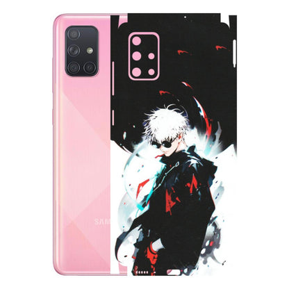 Samsung A/S Series Phone Skins (All Models) - Gojo Powerful Charater Kaisen Anime - Matte Finish (M-144) Samsung Galaxy A71