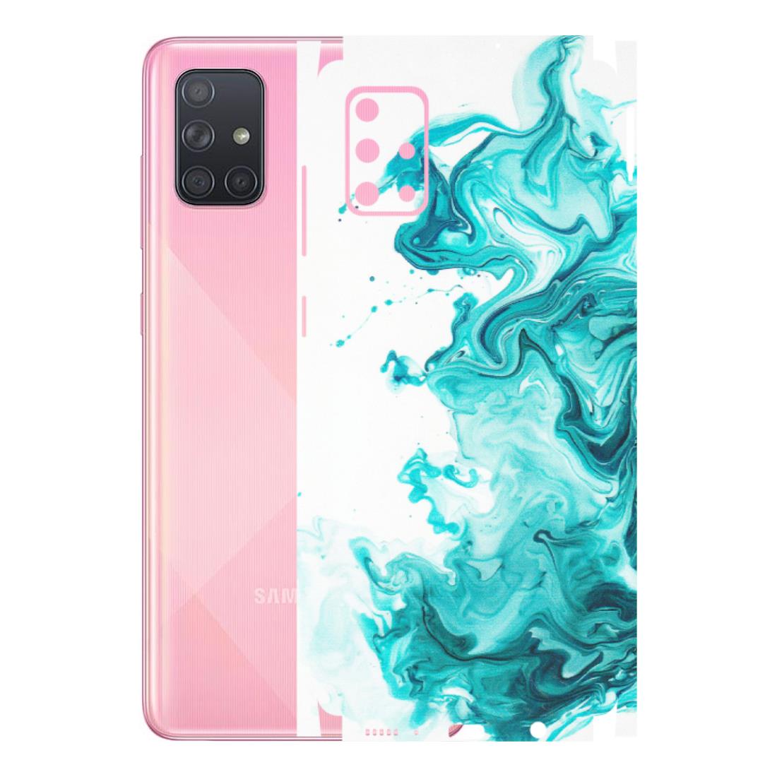 Samsung A/S Series Phone Skins (All Models) - Sky Blue Abstract Colour - Matte Finish (M-146) Samsung Galaxy A71