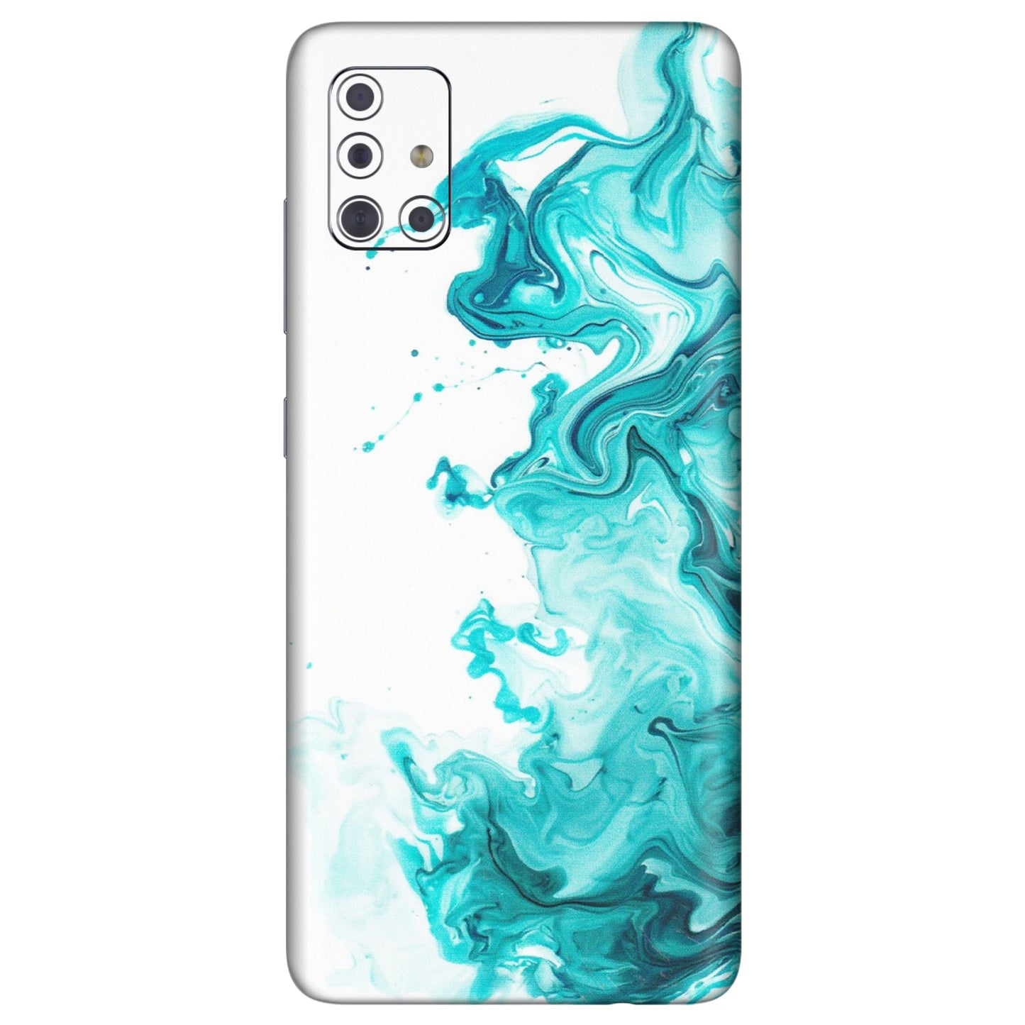 Samsung A/S Series Phone Skins (All Models) - Sky Blue Abstract Colour - Matte Finish (M-146) Samsung Galaxy A71