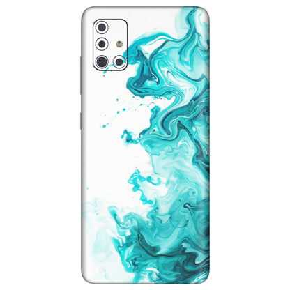 Samsung A/S Series Phone Skins (All Models) - Sky Blue Abstract Colour - Matte Finish (M-146) Samsung Galaxy A71
