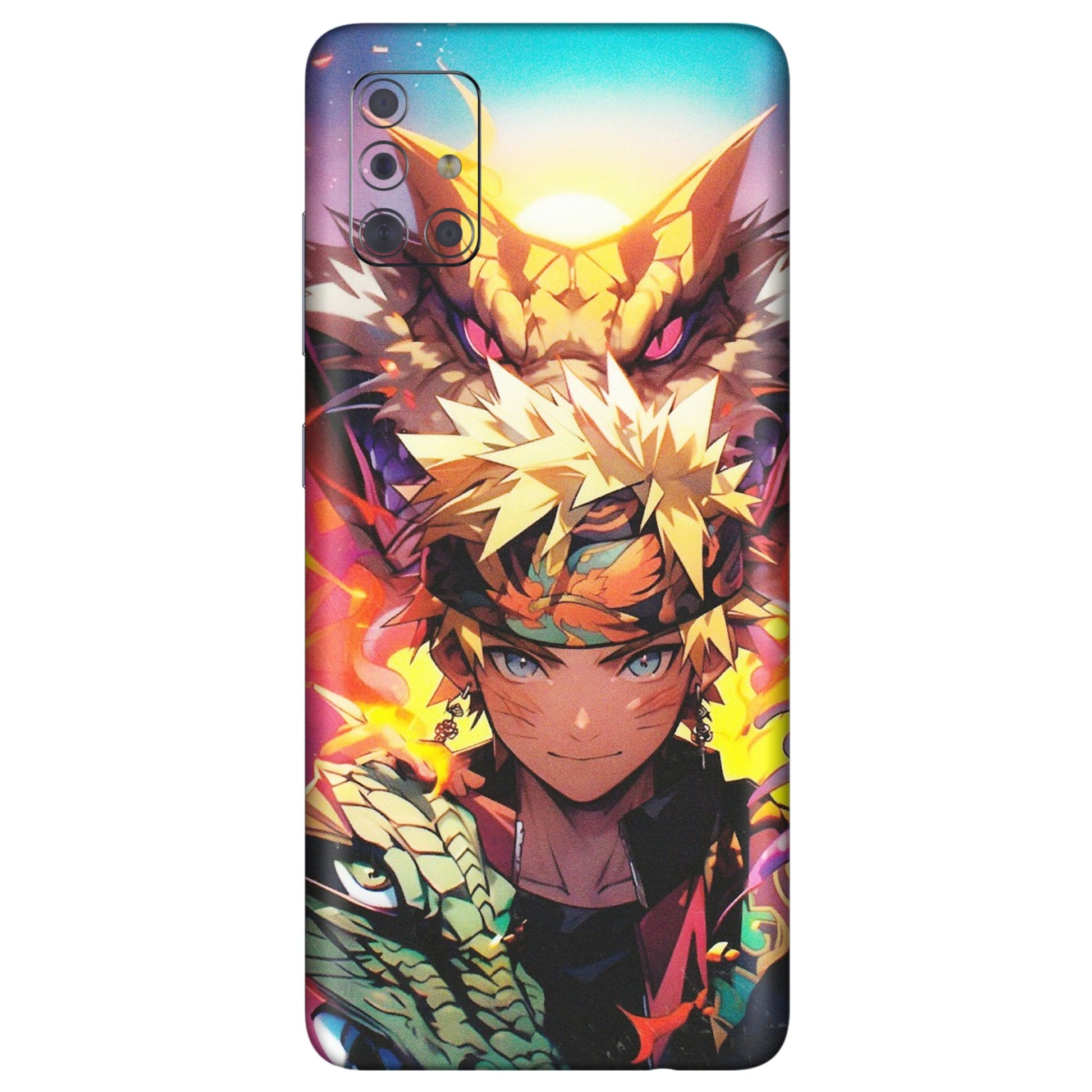 Samsung A/S Series Phone Skins (All Models) - Angry Naruto Anime - Matte Finish (M-148) Samsung Galaxy A71