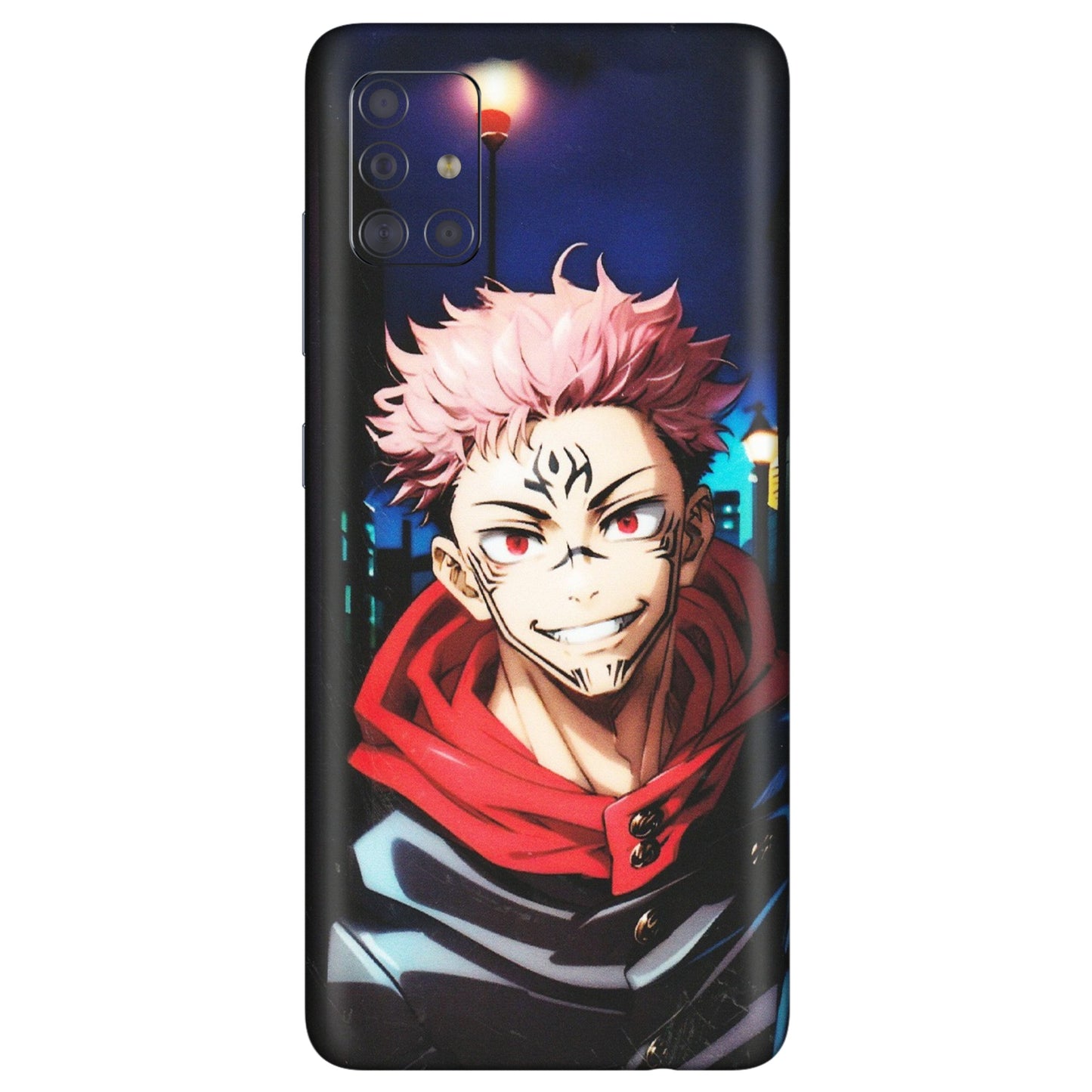 Samsung A/S Series Phone Skins (All Models) - Yuji Itadori Funny Face Anime - Matte Finish (M-152) Samsung Galaxy A71