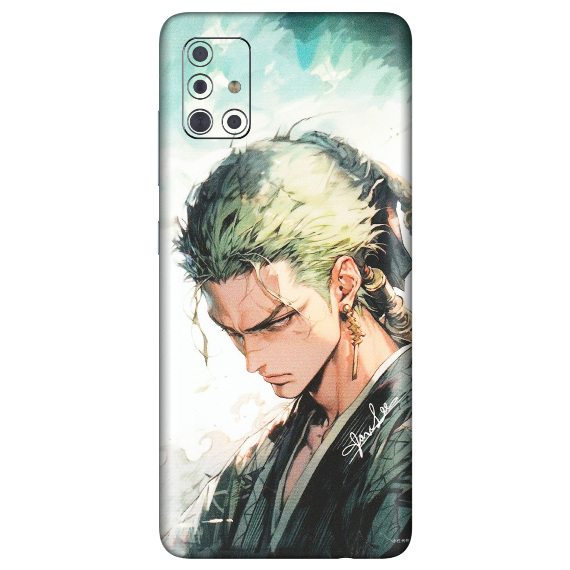 Samsung A/S Series Phone Skins (All Models) - Pirate Hunter One Piece Anime - Matte Finish (M-157) Samsung Galaxy A71