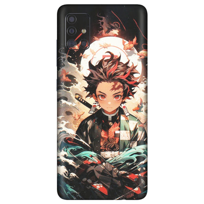 Samsung A/S Series Phone Skins (All Models) - Tanjiro Demon Slayer Anime - Matte Finish (M-158) Samsung Galaxy A71