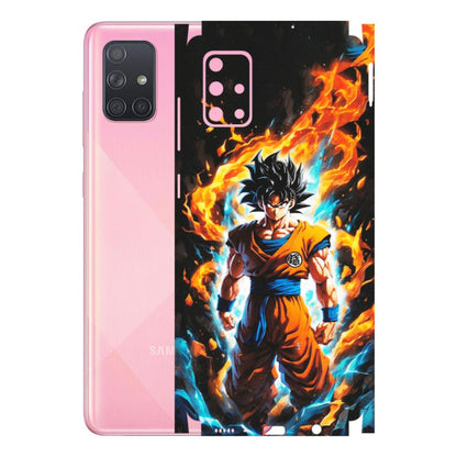 Samsung A/S Series Phone Skins (All Models) - Goku Transformation Anime - Matte Finish (M-159) Samsung Galaxy A71