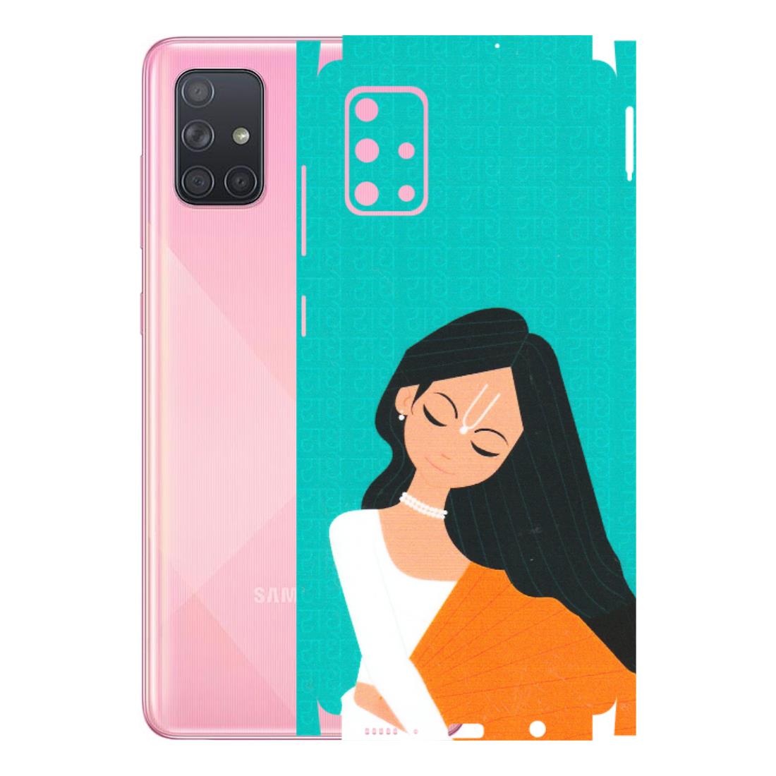 Samsung A/S Series Phone Skins (All Models) - Radhe Radhe With Hindu Symbol - Matte Finish (M-164) Samsung Galaxy A71