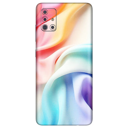 Samsung A/S Series Phone Skins (All Models) - Colourful Silk Cloth - Matte Finish (M-165) Samsung Galaxy A71