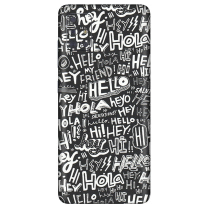 Samsung A/S Series Phone Skins (All Models) - Hi Hello Doodles - Matte Finish (M-25) Samsung Galaxy A71