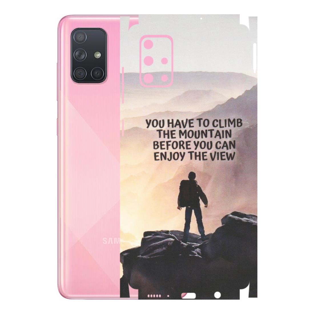 Samsung A/S Series Phone Skins (All Models) - Motivational Hiking Mountain - Matte Finish (M-28) Samsung Galaxy A71