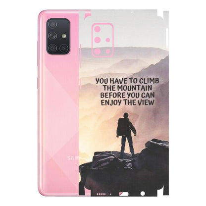 Samsung A/S Series Phone Skins (All Models) - Motivational Hiking Mountain - Matte Finish (M-28) Samsung Galaxy A71