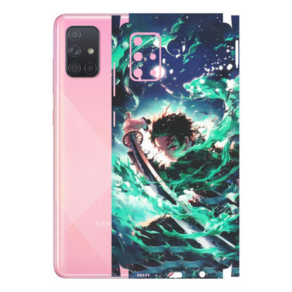 Samsung A/S Series Phone Skins (All Models) - Sword Fighter Anime - Matte Finish (M-29) Samsung Galaxy A71