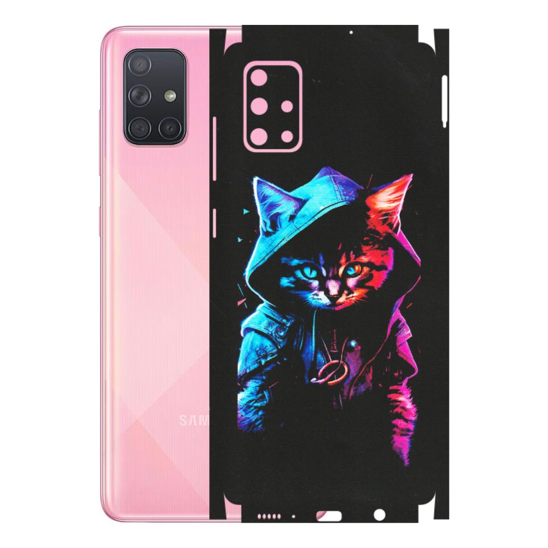 Samsung A/S Series Phone Skins (All Models) - Cyberpunk Cat - Matte Finish (M-45) Samsung Galaxy A71