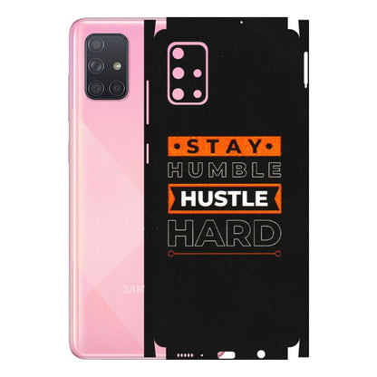 Samsung A/S Series Phone Skins (All Models) - Stay Humble Stay Hard - Matte Finish (M-48) Samsung Galaxy A71