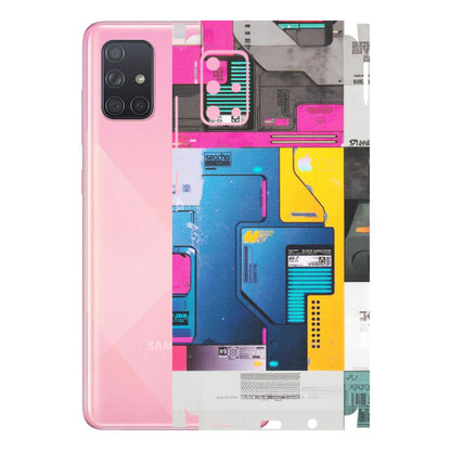 Samsung A/S Series Phone Skins (All Models) - Colourfull Motherboard Internals - Matte Finish (M-55) Samsung Galaxy A71
