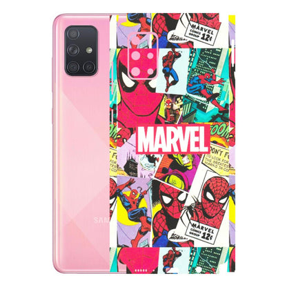 Samsung A/S Series Phone Skins (All Models) - Marvel Comic Spiderman Grafitti - Matte Finish (M-72) Samsung Galaxy A71
